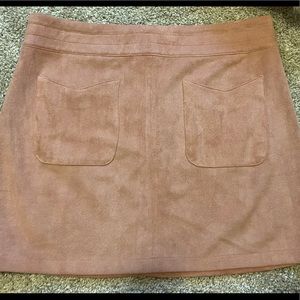 Kendall and Kylie suede skirt